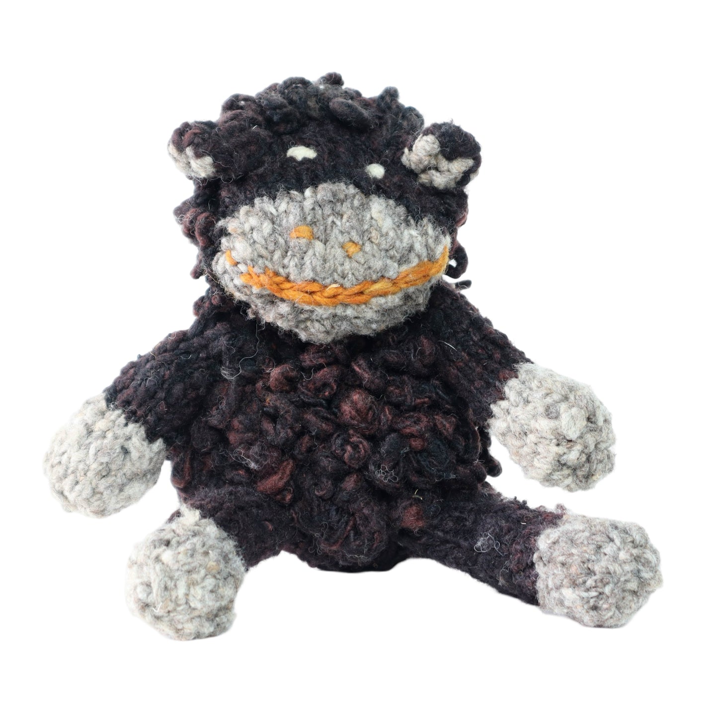 Hand Knit Homespun Wool Shamba-style Sheep - small