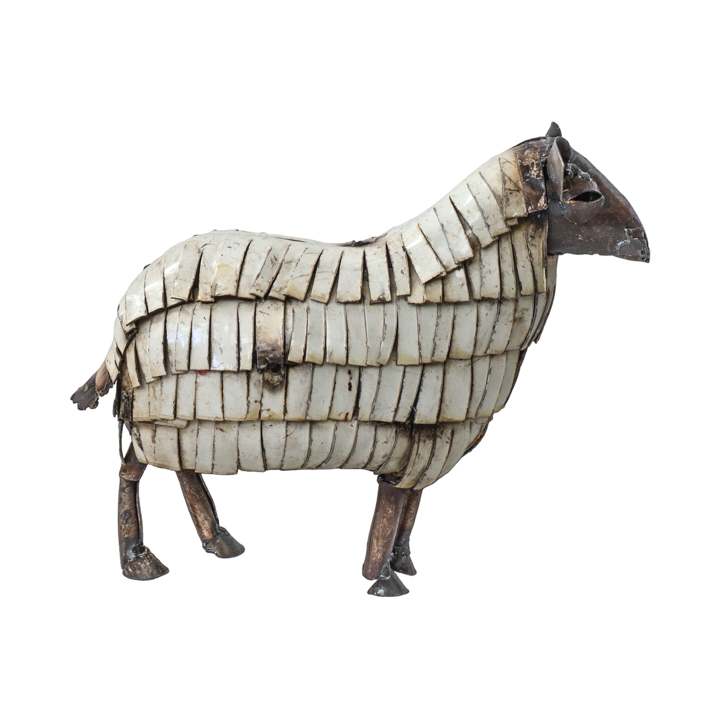 Recycled Metal Garden Sculpture - Sheep