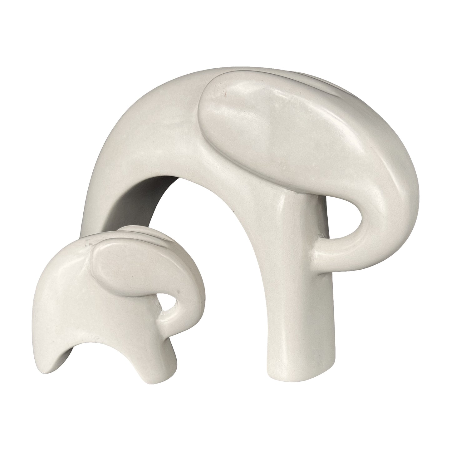 Soapstone Nesting Elephant Mama & Baby