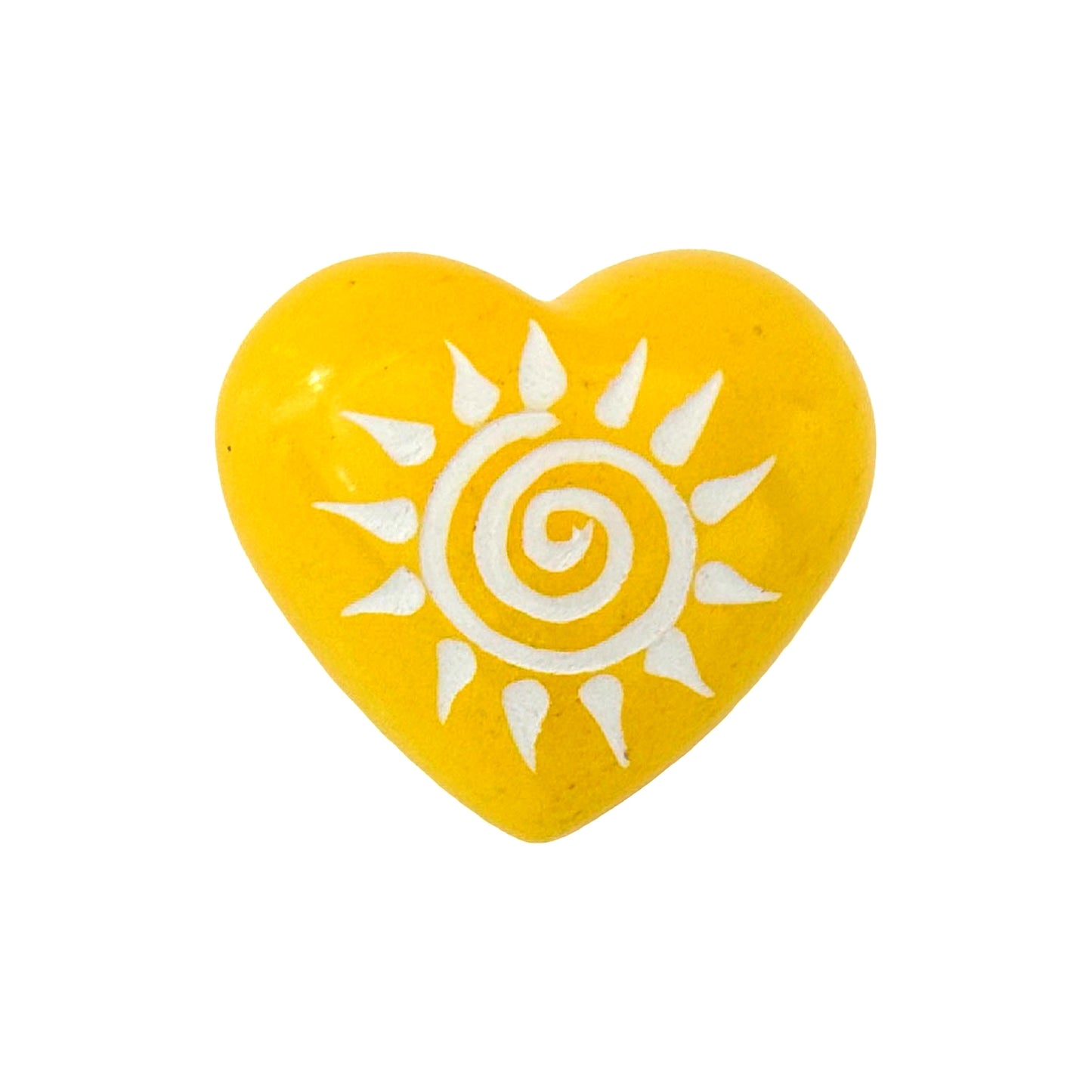 Soapstone Painted Hearts with Etching