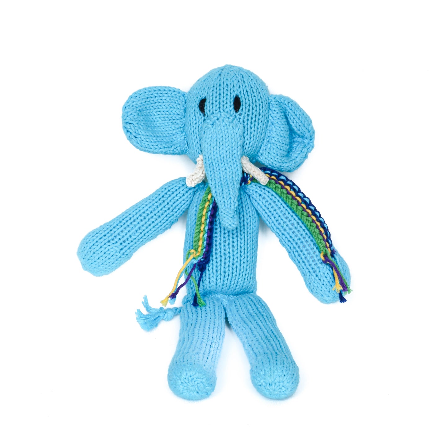 Hand Knit Organic Cotton Spider-Style Elephant