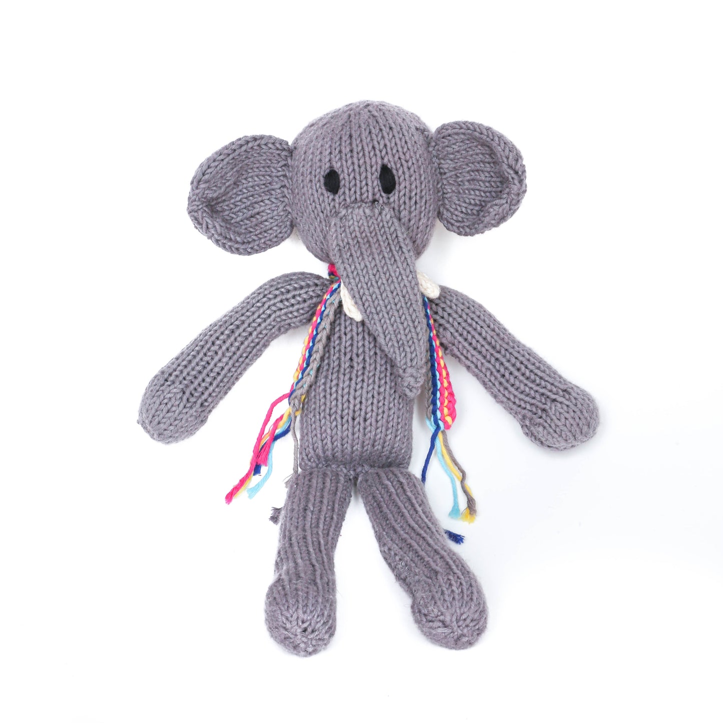 Hand Knit Organic Cotton Spider-Style Elephant