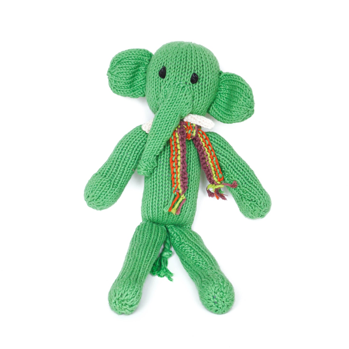 Hand Knit Organic Cotton Spider-Style Elephant
