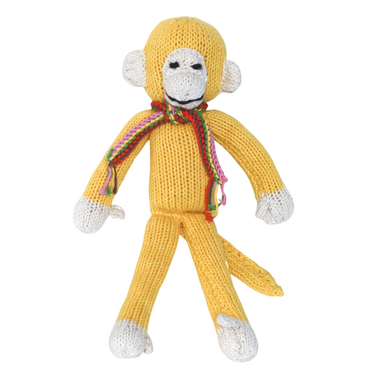 Hand Knit Organic Cotton Spider-Style Monkey