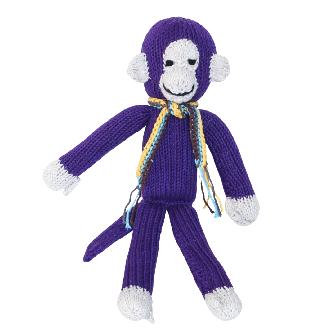 Hand Knit Organic Cotton Spider-Style Monkey