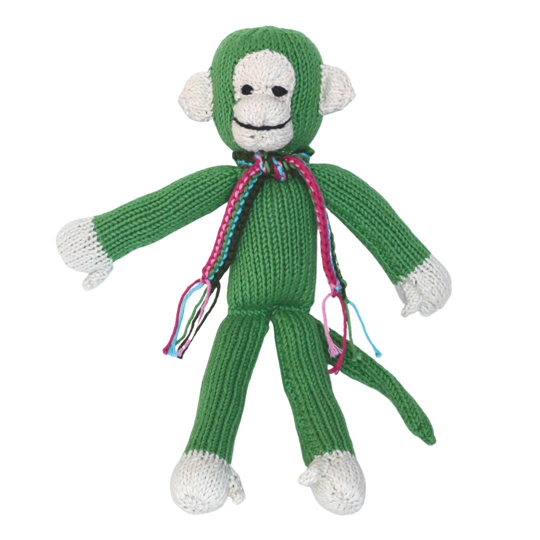 Hand Knit Organic Cotton Spider-Style Monkey