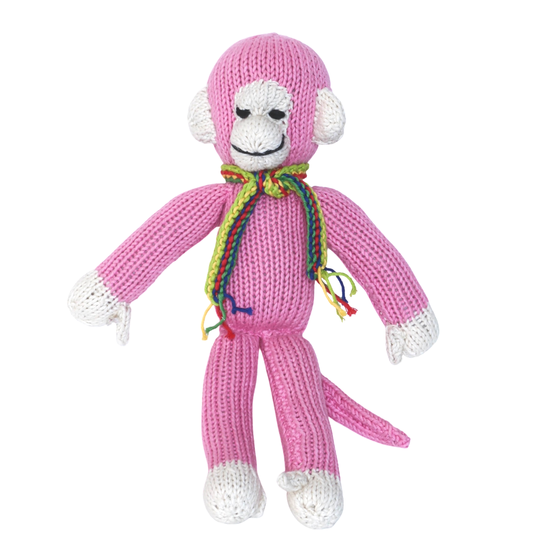 Hand Knit Organic Cotton Spider-Style Monkey