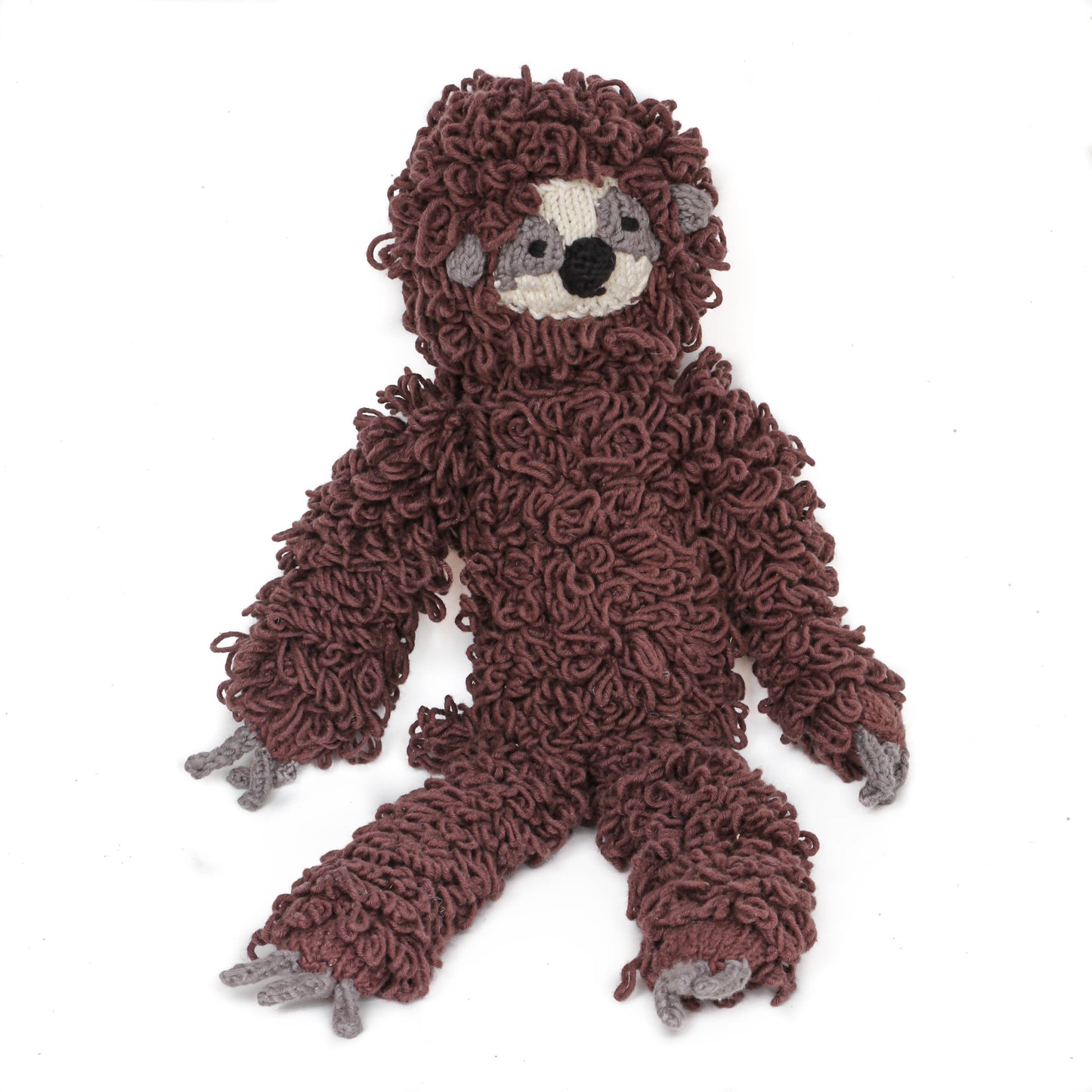 Hand Knit Organic Cotton Sloth