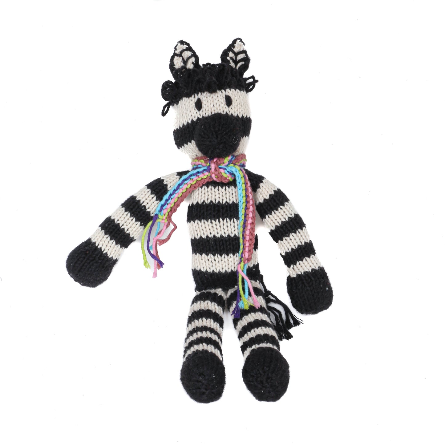 Hand Knit Organic Cotton Spider-Style Zebra