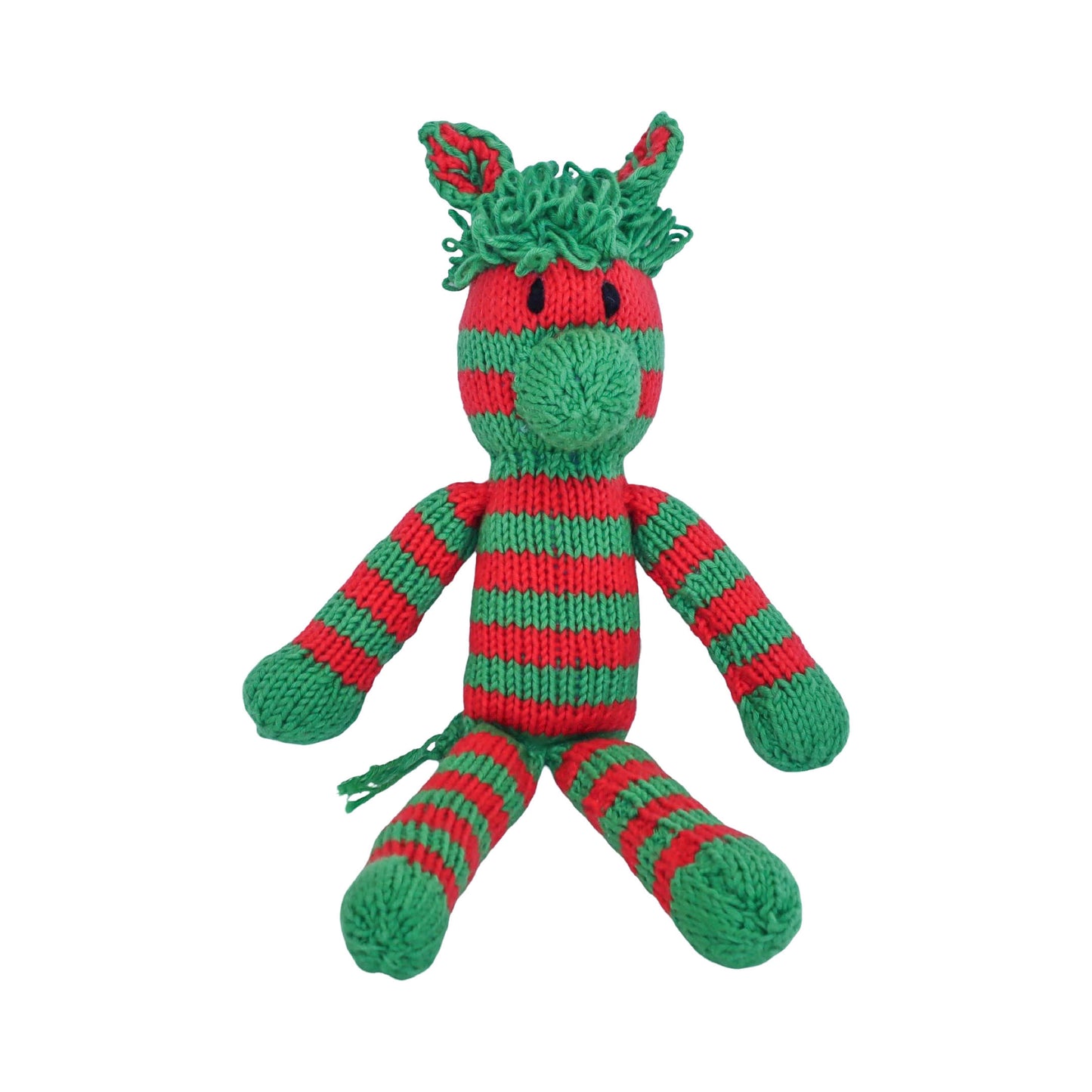 Hand Knit Organic Cotton Spider-Style Zebra