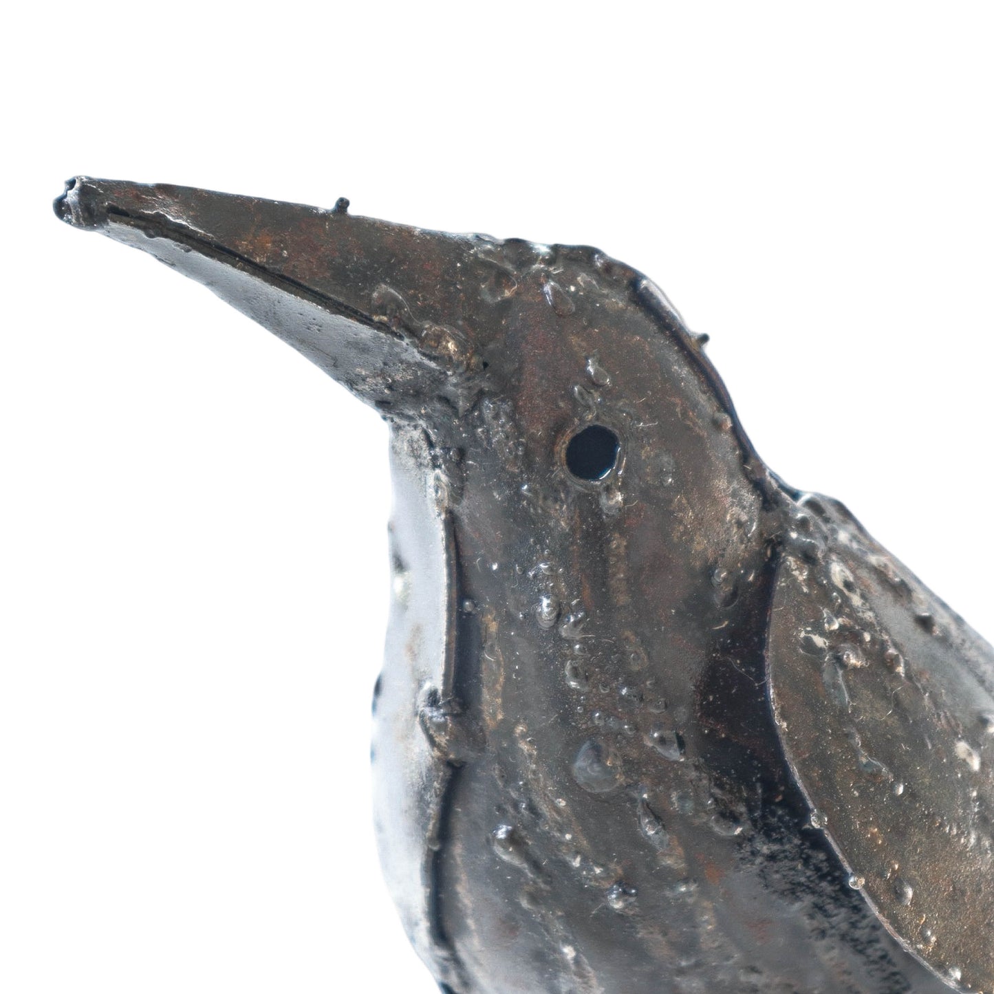 Recycled Metal Garden Sculpture - Crow (medium)