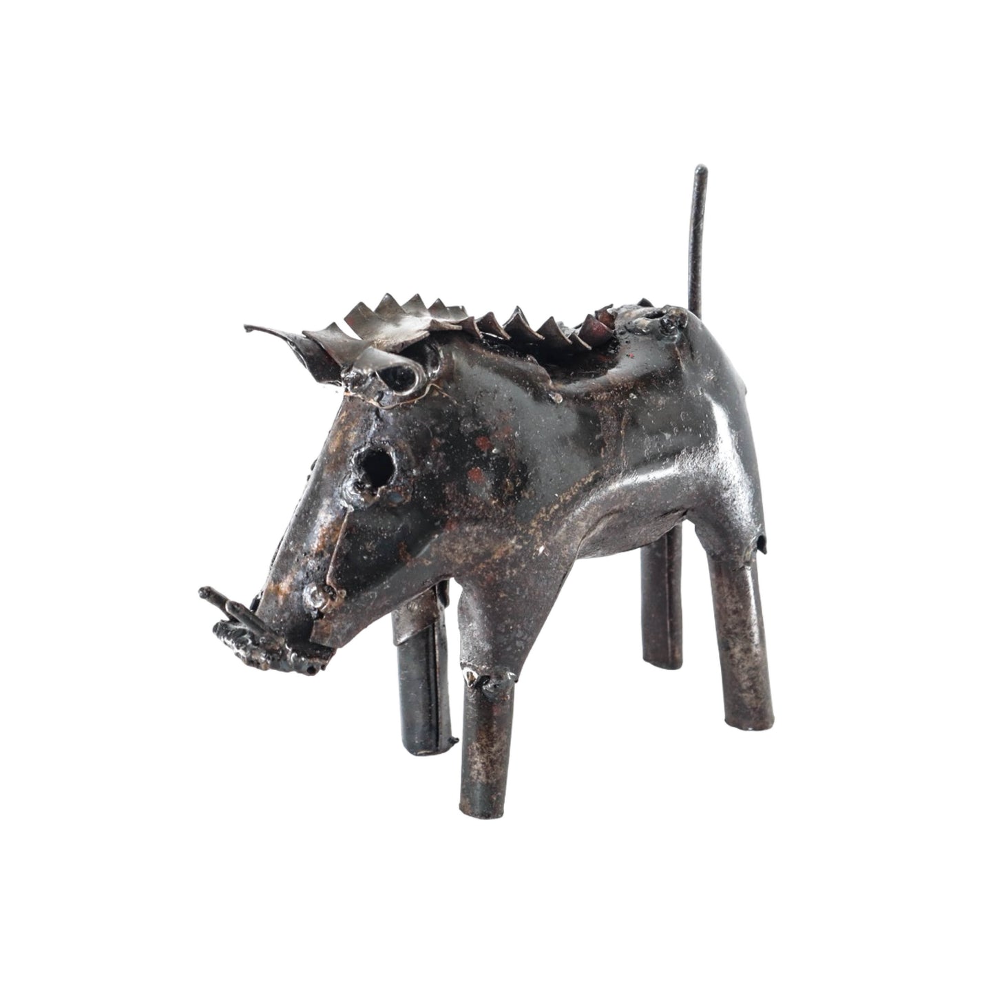 Recycled Metal Garden Sculpture - Warthog