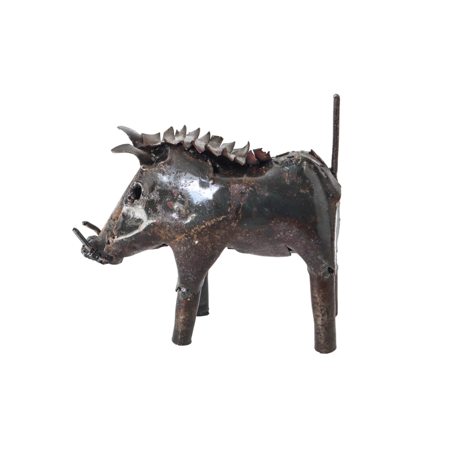 Recycled Metal Garden Sculpture - Warthog