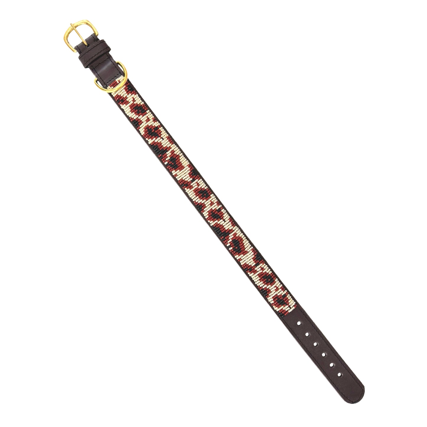 Beaded Dog Collar - Leopard