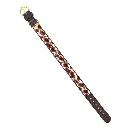 Beaded Dog Collar - Leopard