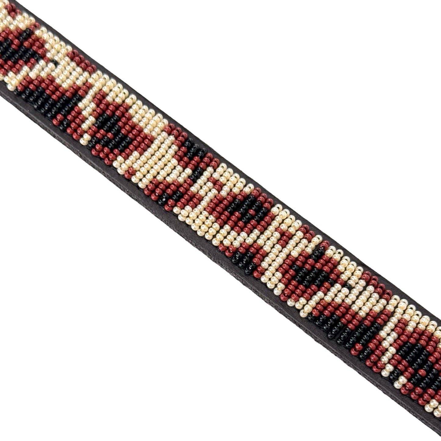 Beaded Dog Collar - Leopard