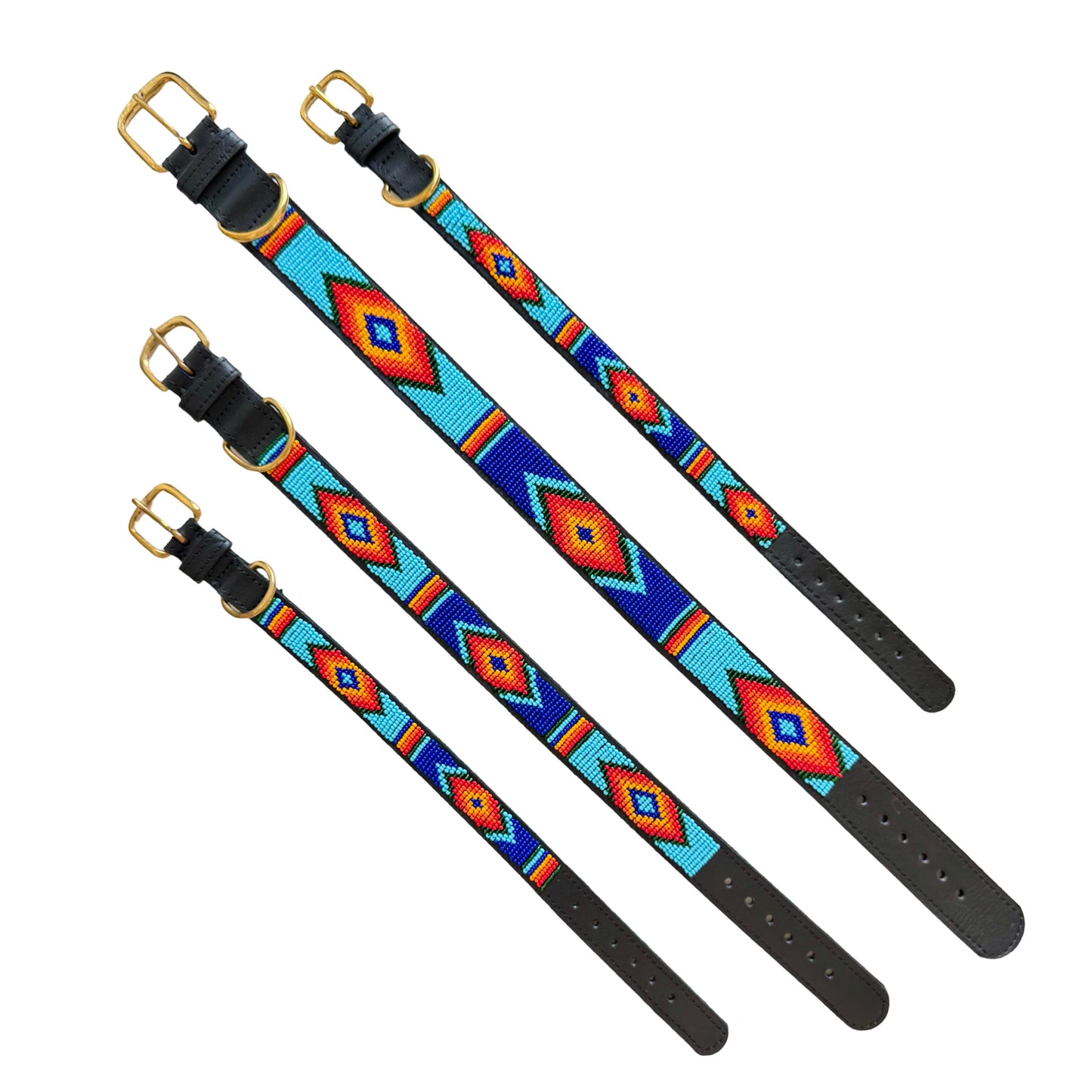 Beaded Dog Collar - Southwest