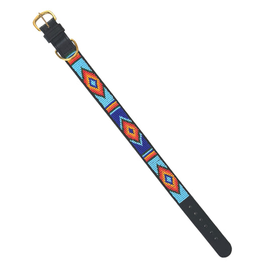 Beaded Dog Collar - Southwest