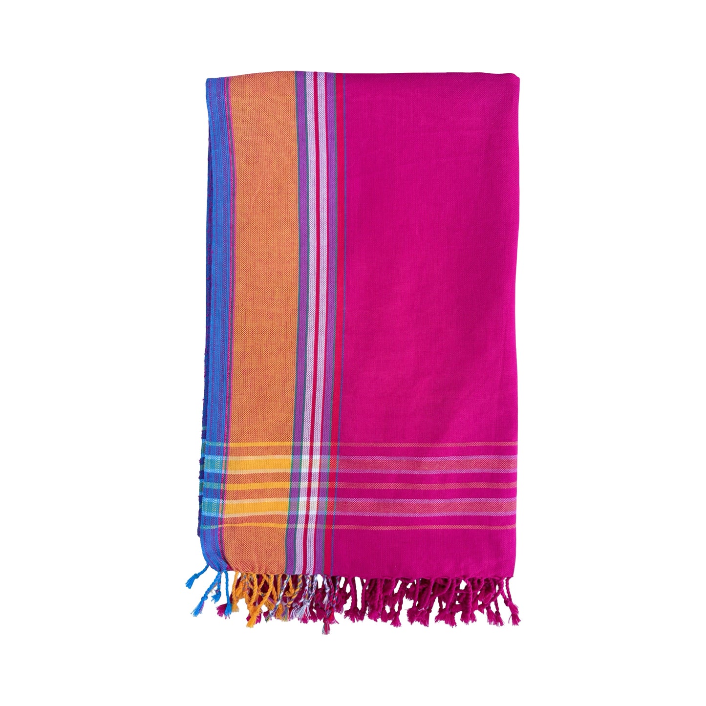 Kikoi Beach Wrap - Fuschia/Orange