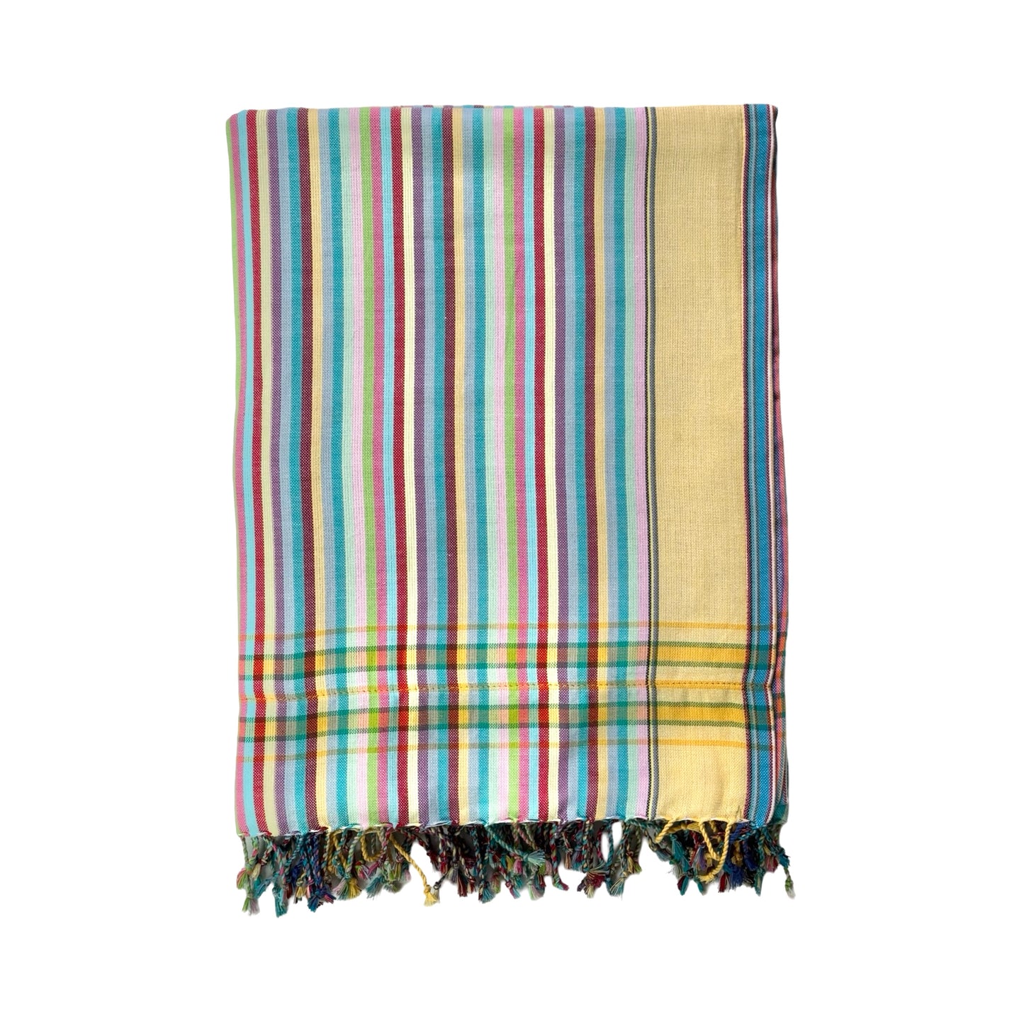 Kikoi with Towel - Butter Yellow & Raspberry