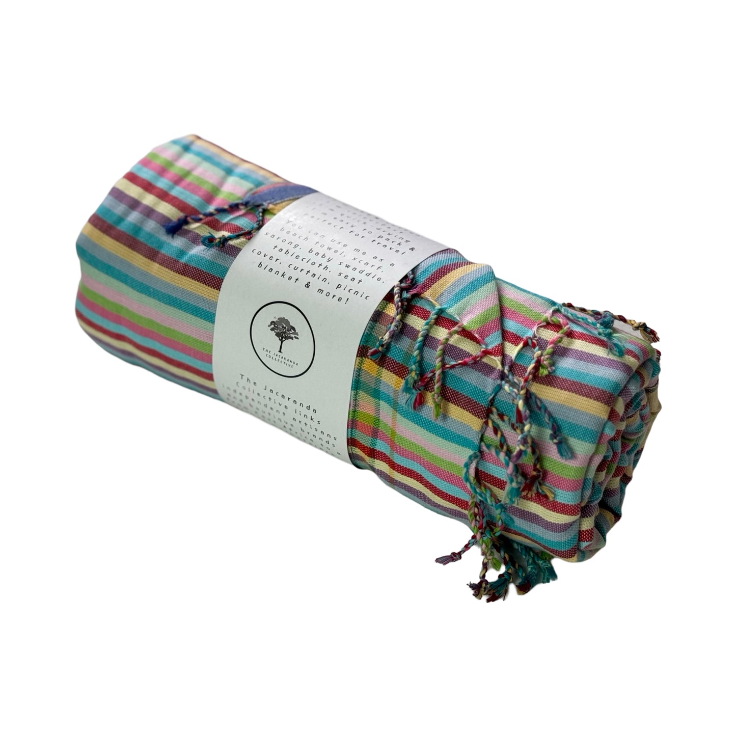 Kikoi with Towel - Butter Yellow & Raspberry