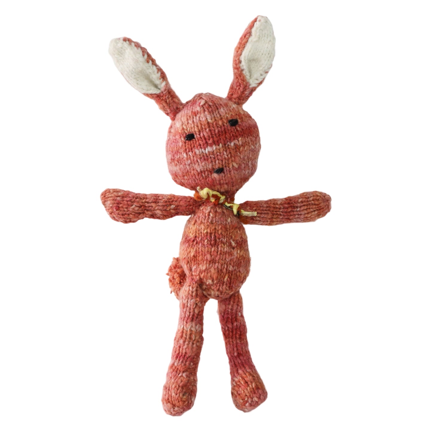 Hand Knit Homespun Wool Ditsy Bunny