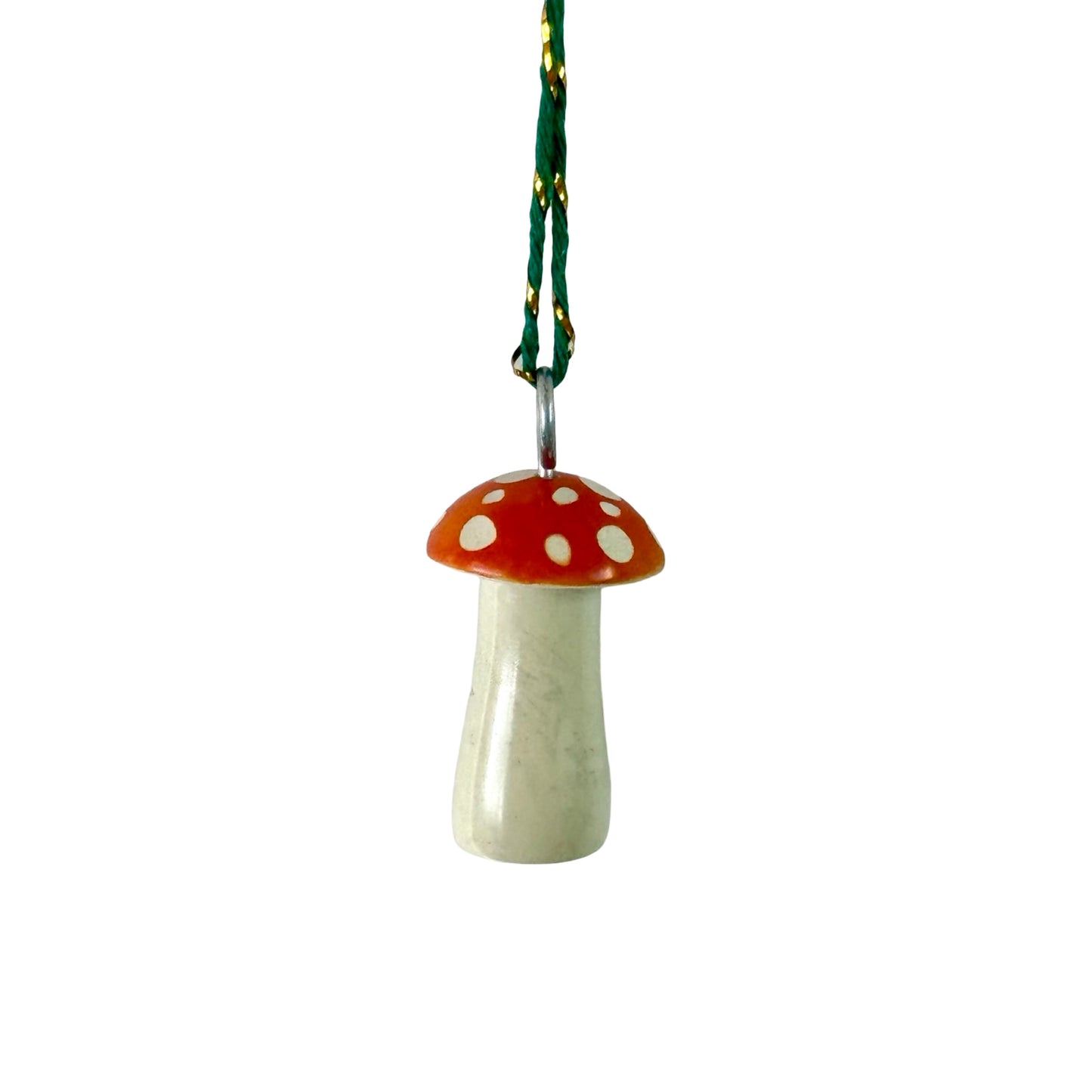 Soapstone Mushroom Ornament