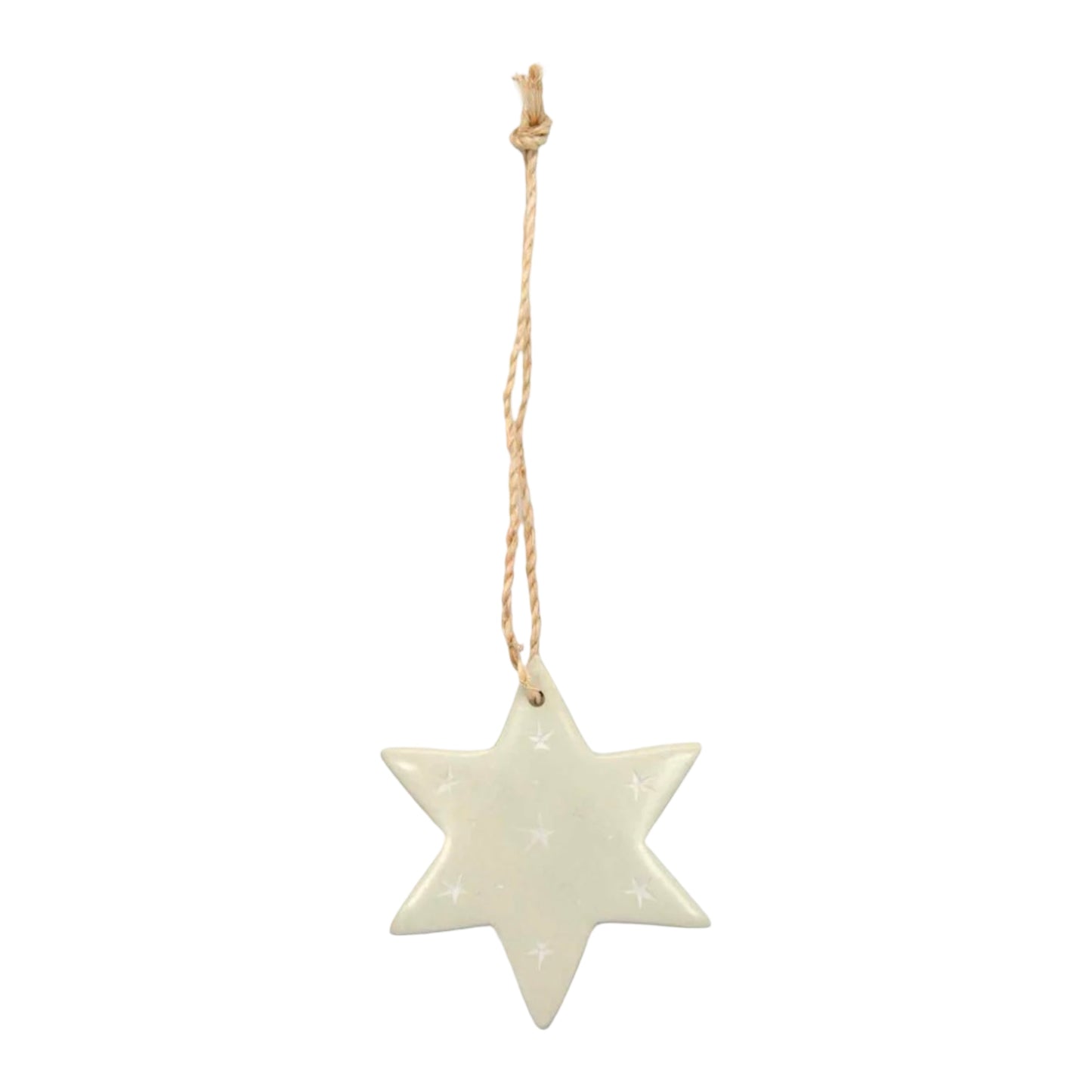 Soapstone Star Ornament