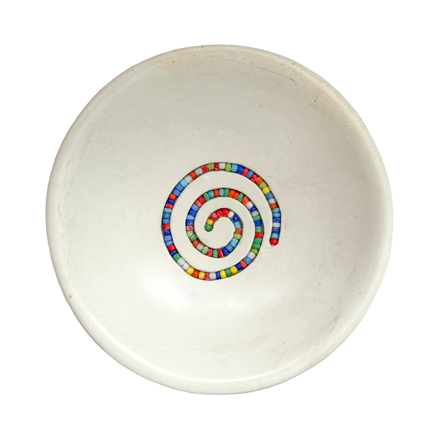 Soapstone Trinket Dish with Beads